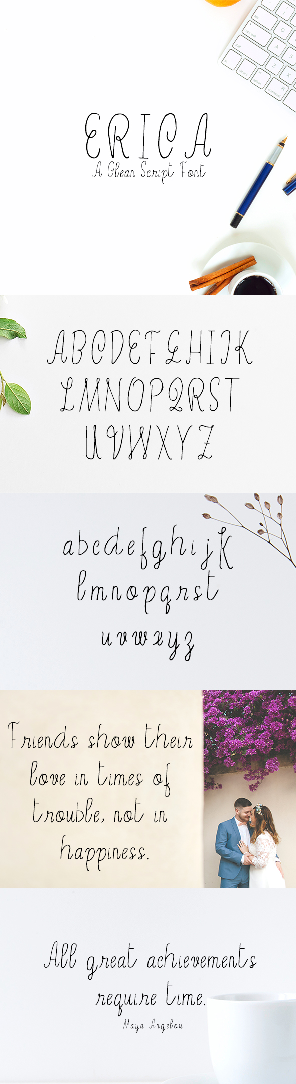 Erica Script Font - Script Fonts