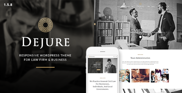 Dejure Responsive WP Theme for Law firm & Business - Business Corporate