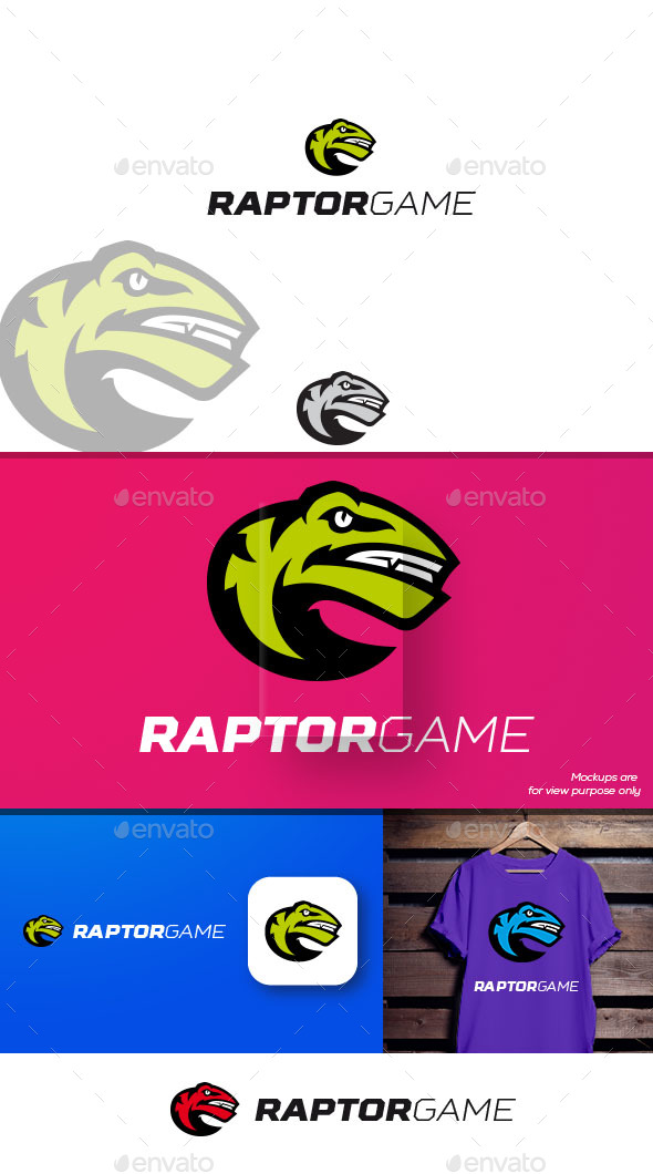 Raptorgame Logo - Animals Logo Templates