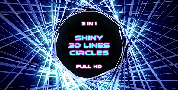 Shiny 3d Lines Circle