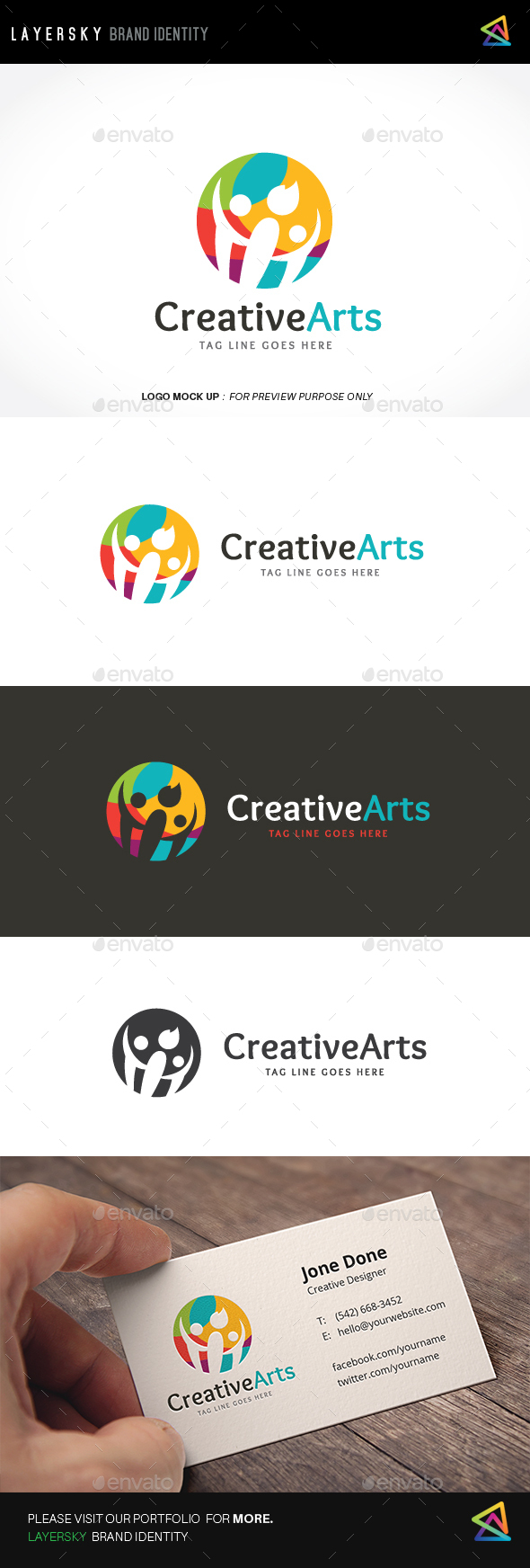 Creative Arts Logo - Humans Logo Templates