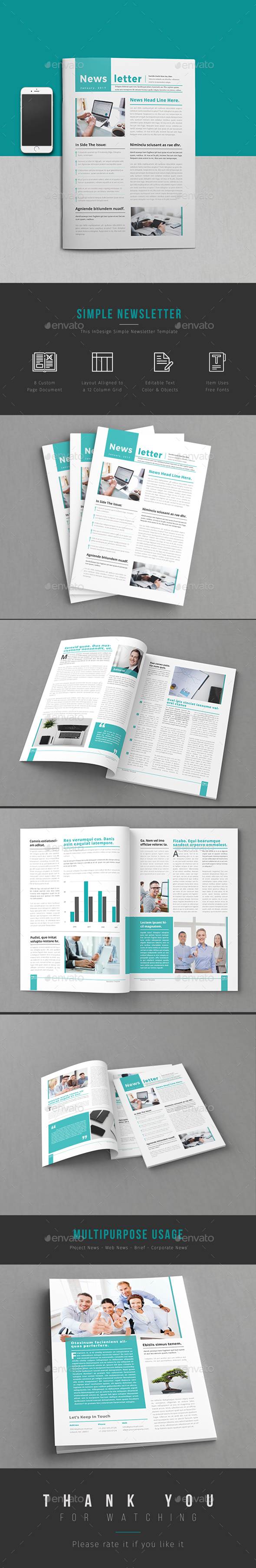 Newsletter - Newsletters Print Templates