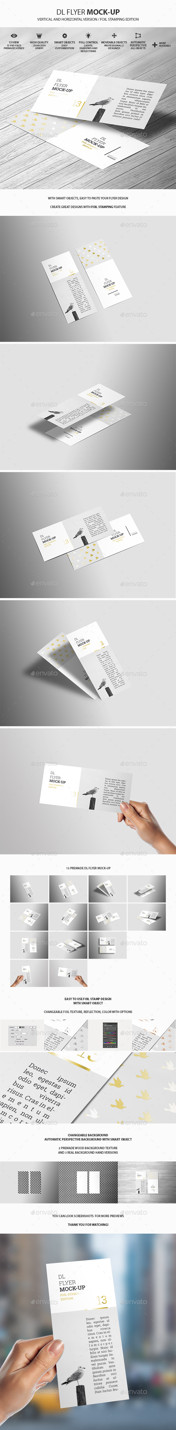 DL Flyer Mock-Up - Product Mock-Ups Graphics