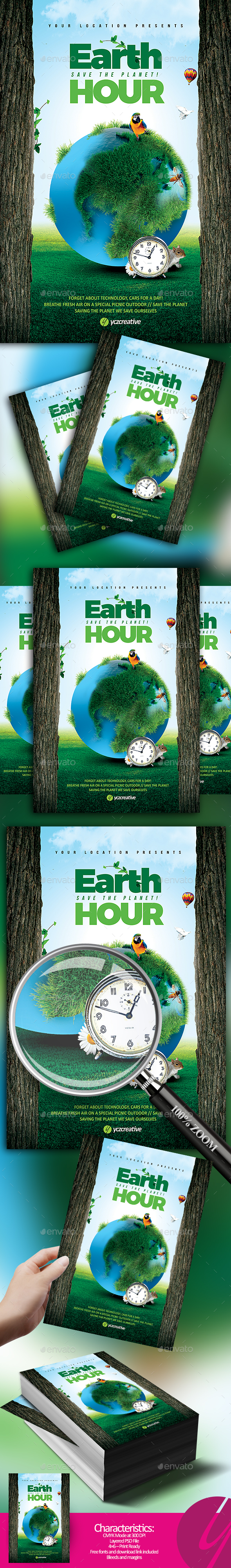 Earth Hour Flyer - Events Flyers