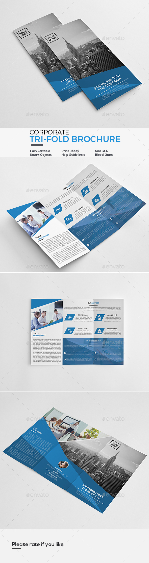 Corporate Tri-Fold Brochure - Corporate Brochures