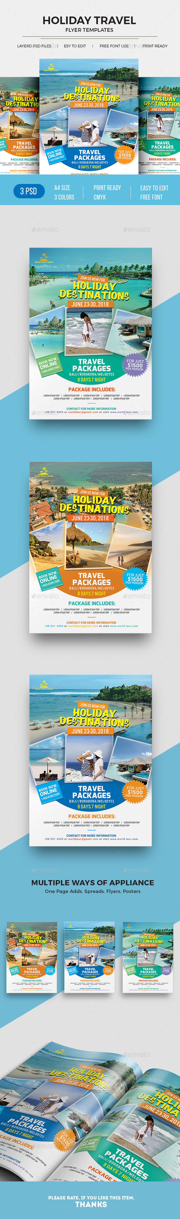 Travel Flyer - Holidays Events