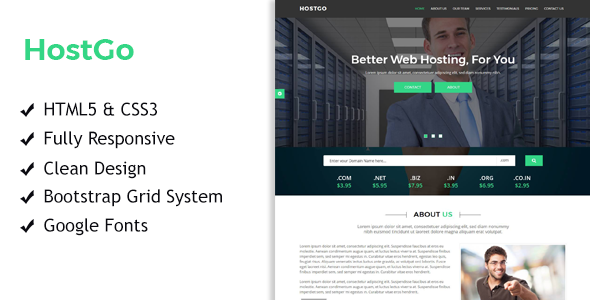 HostGo - Web - ThemeForest 19984840