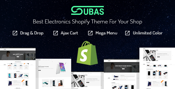 Subas - Electronics Drag & Drop Shopify Theme