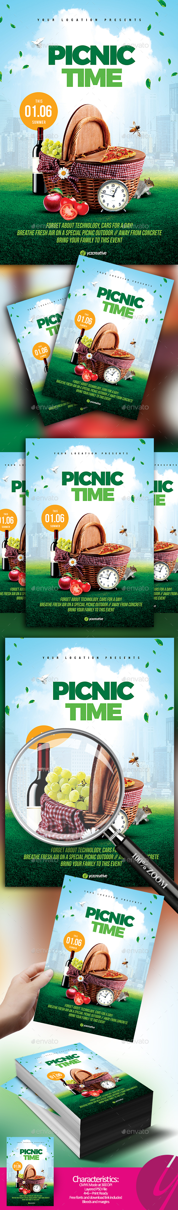 Picnic Time Flyer - Events Flyers