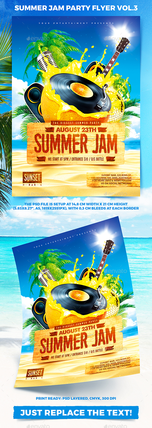 Summer Jam Party Flyer vol.3 - Clubs & Parties Events