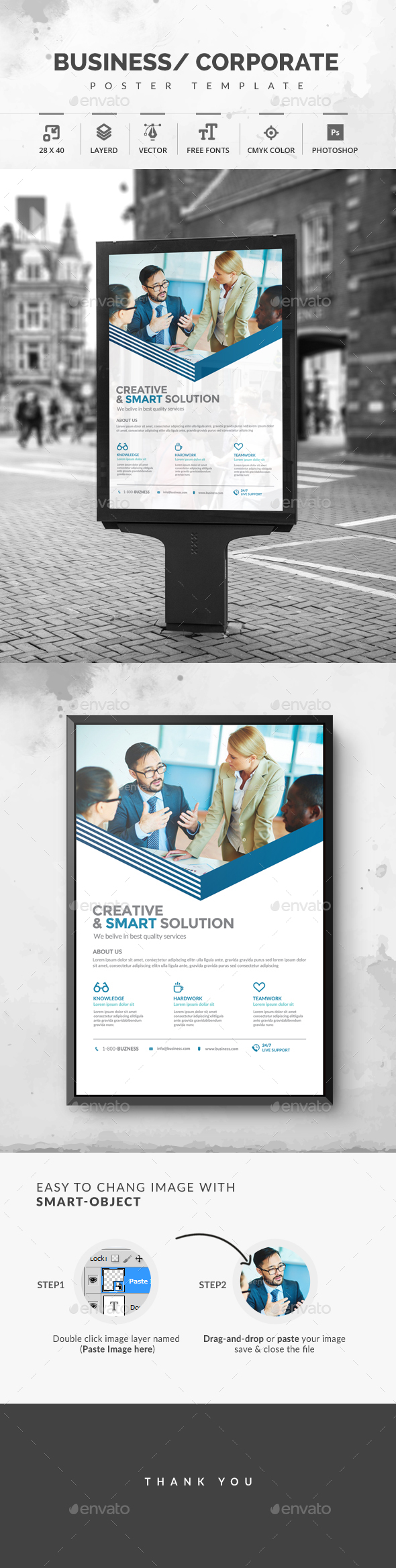 Corporate Poster - Signage Print Templates