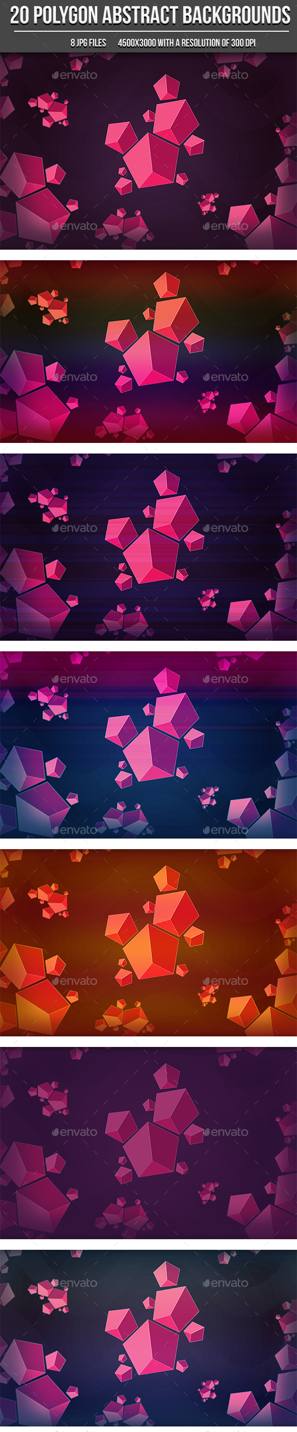 Abstract Polygons Backgrounds