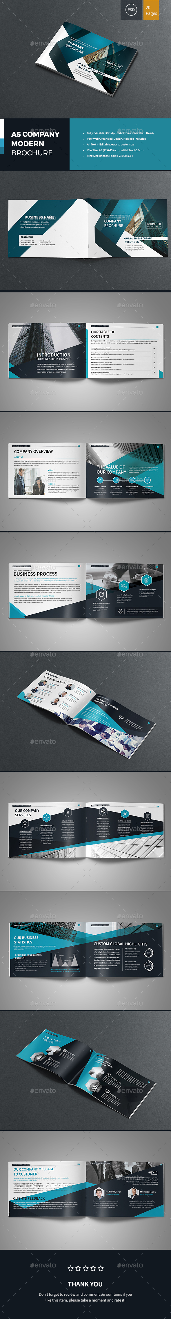 A5 Company Modern Brochure - Corporate Brochures