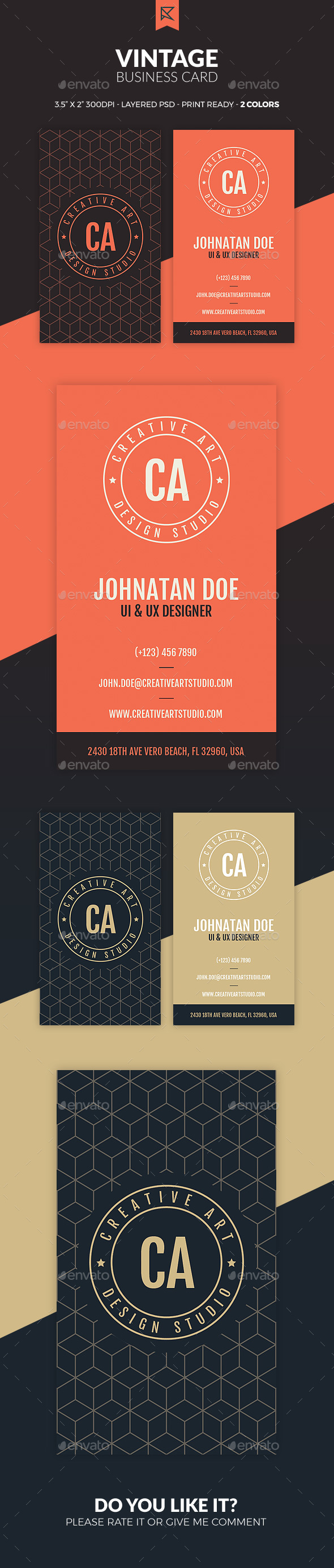 Vintage Business Card - Creative Business Cards