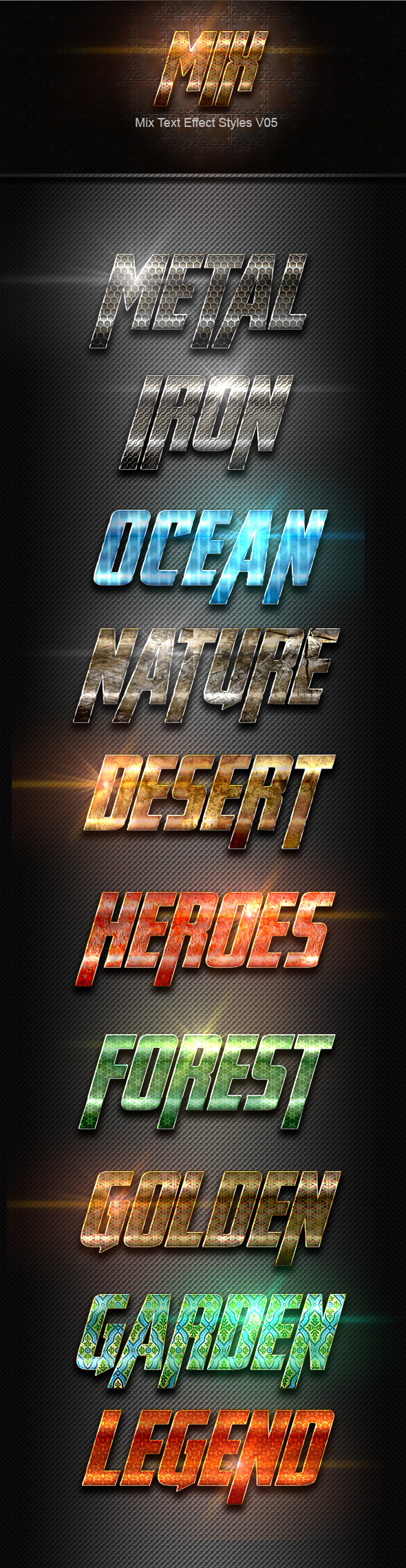 Mix Text Effect Styles V05 - Text Effects Styles