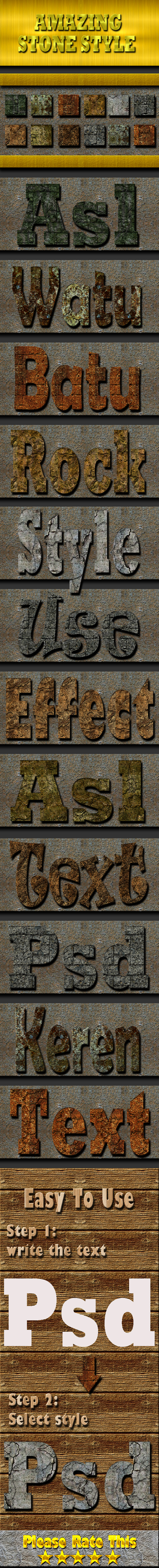 Stone Text Effect Style - Text Effects Styles