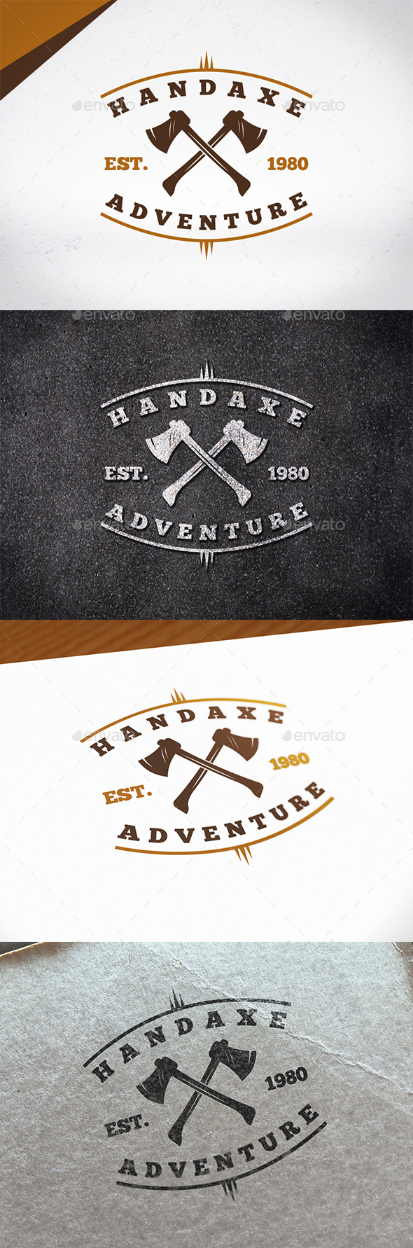 Hand Axe Logo Template - Crests Logo Templates