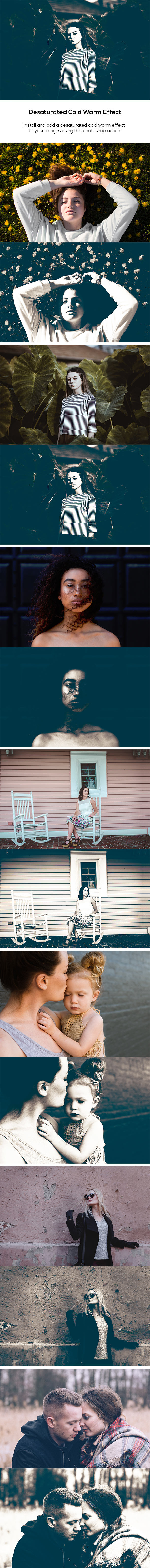 Desaturated Cold Warm Effect - Photo Effects Actions