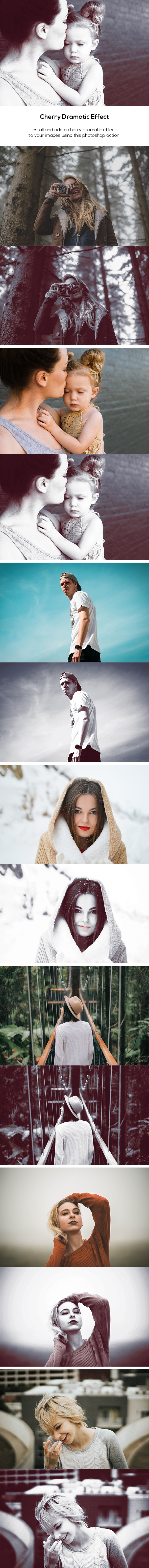 Cherry Dramatic Effect - Photo Effects Actions