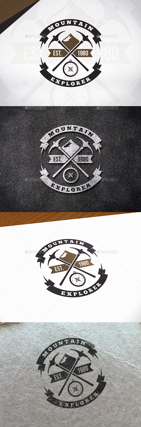 Mountain Explorer Logo Template - Crests Logo Templates