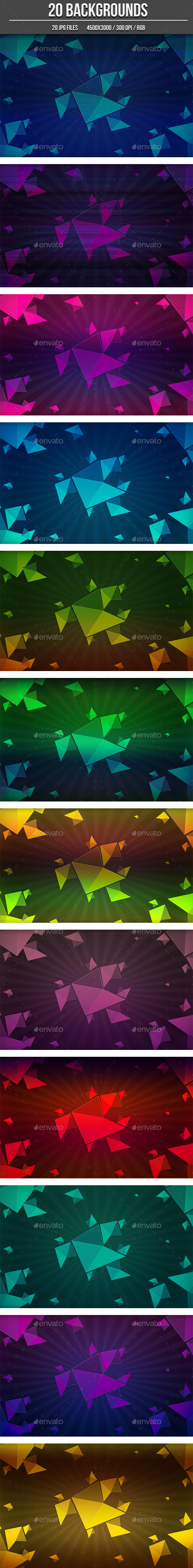 20 Abstract Background Shapes - Abstract Backgrounds
