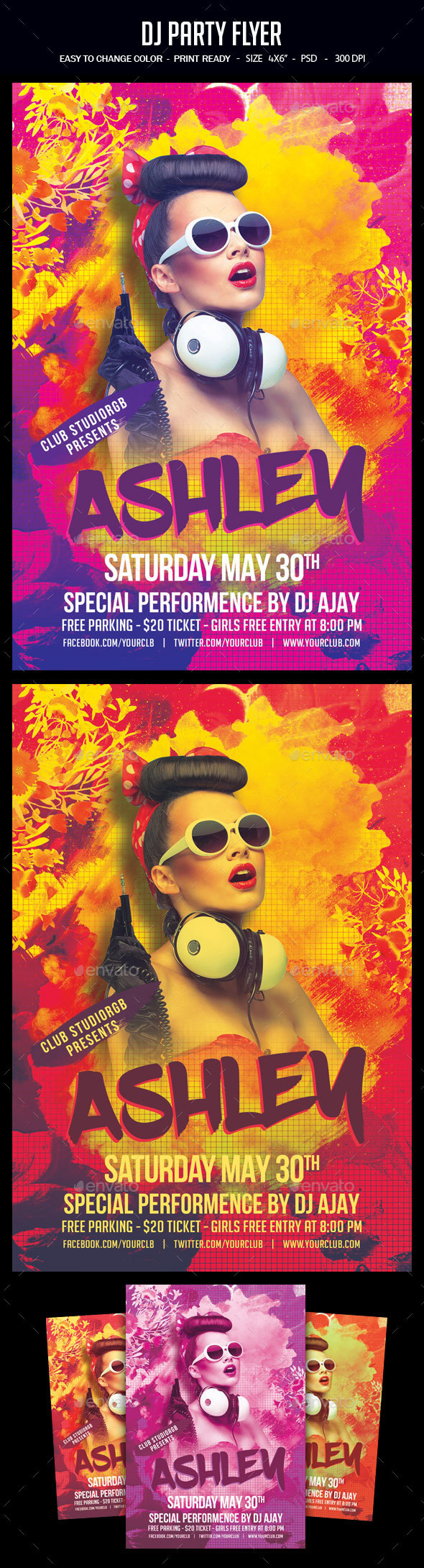 Dj Party Flyer - Clubs & Parties Events