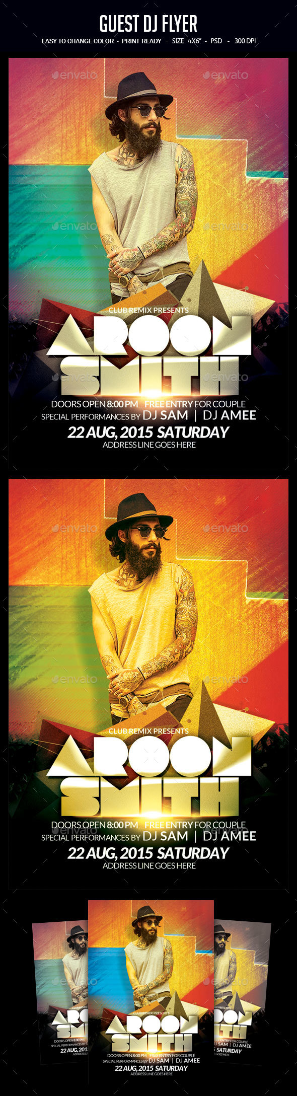 Guest Dj Flyer - Clubs & Parties Events