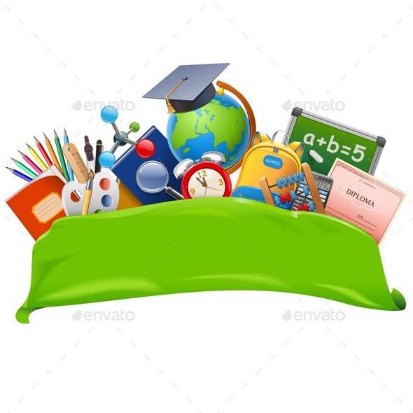 Vector School Banner - Seasons/Holidays Conceptual