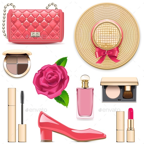 Vector Fashion Accessories Set 4 - Commercial / Shopping Conceptual