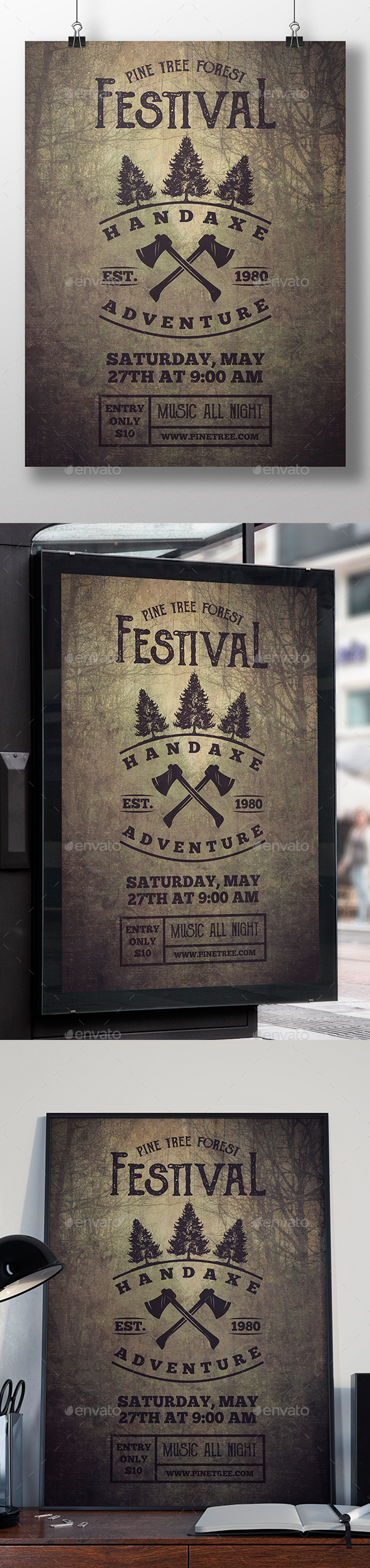 Hand Axe Flyer Template - Miscellaneous Events