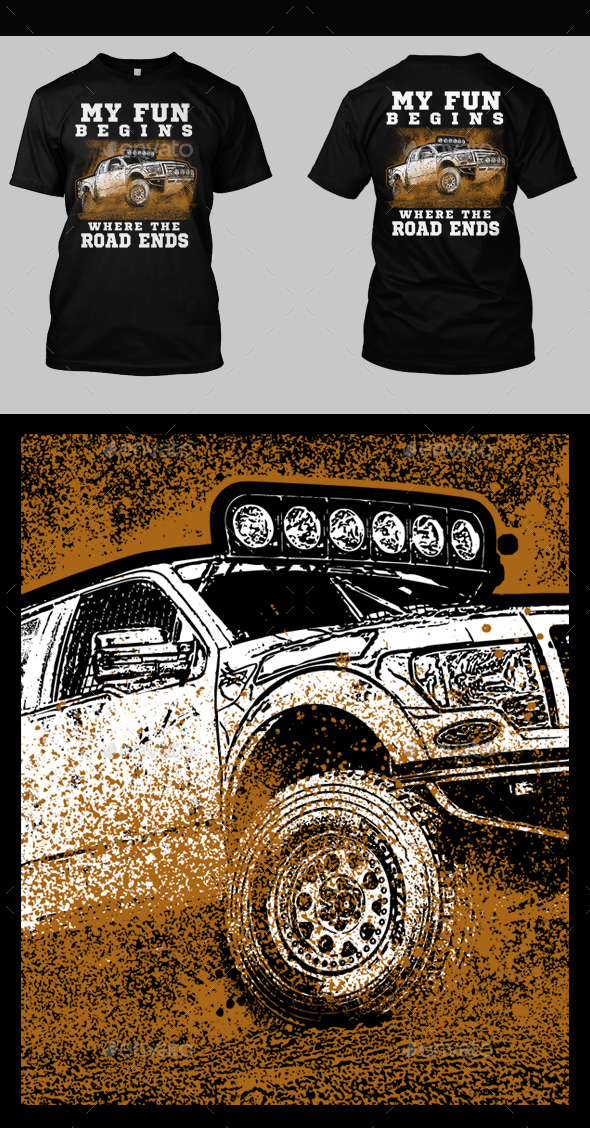 Off-Road Fun Begins - Sports & Teams T-Shirts
