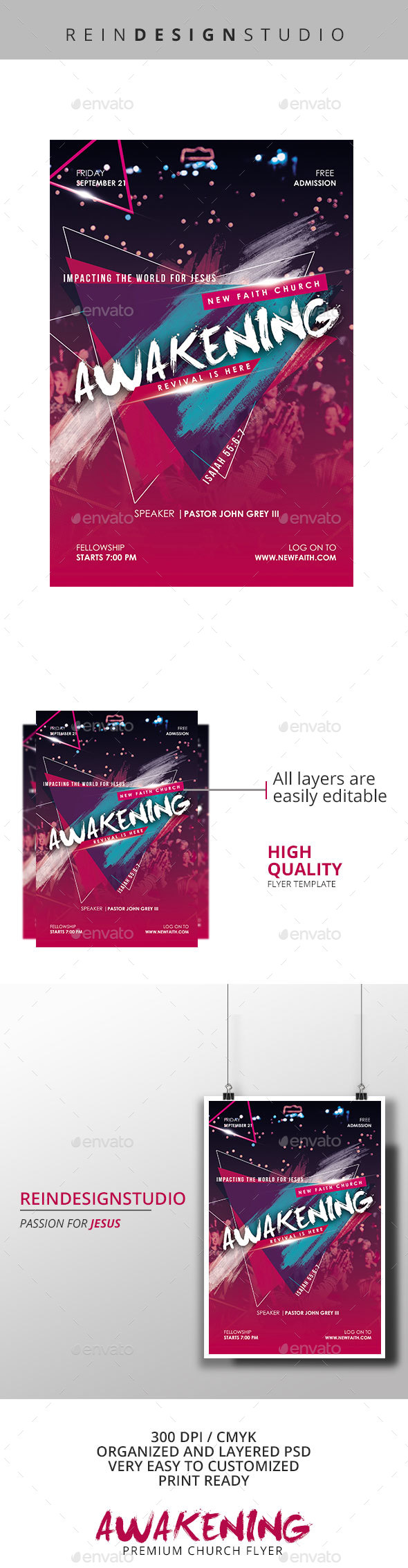 Awakening Church Flyer - Church Flyers