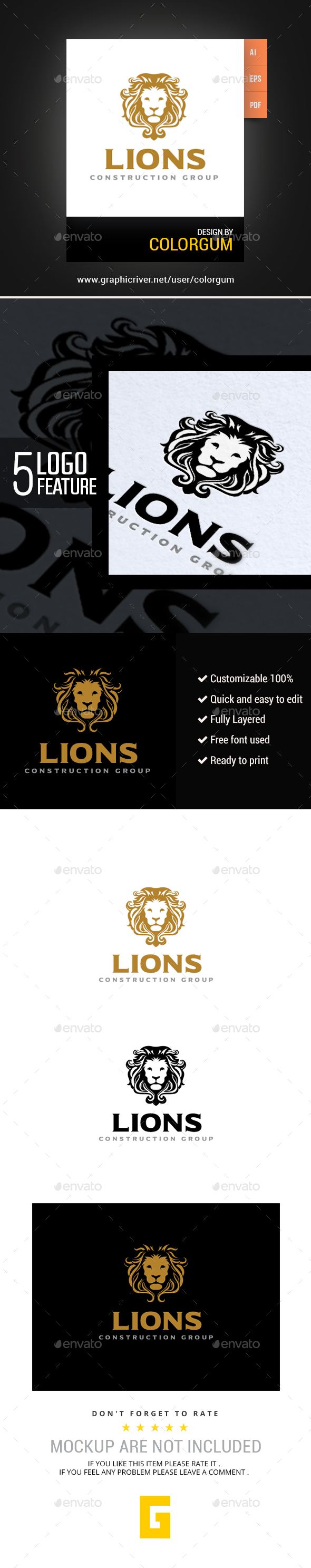 Lion Logo - Animals Logo Templates