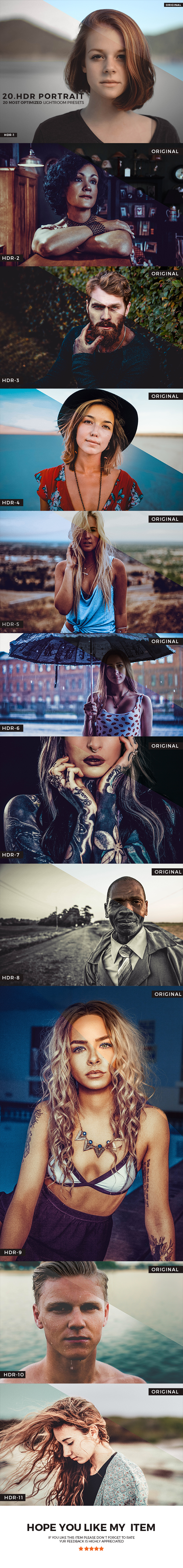 20 Hdr Portrait Lightroom Presets - Lightroom Presets Add-ons