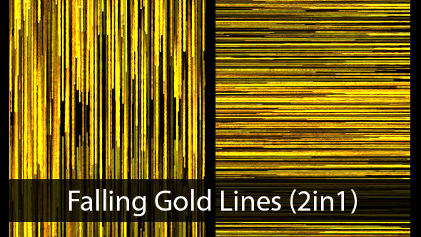 Falling Gold Lines (2in1)
