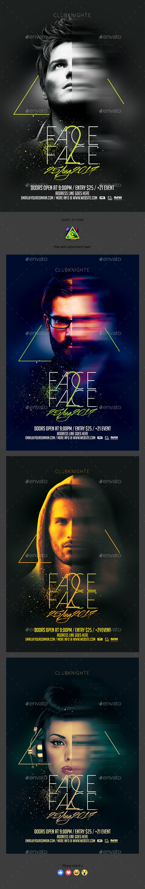 Guest DJ Flyer - Clubs & Parties Events
