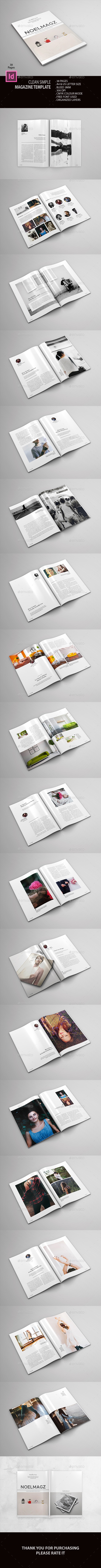 Clean Simple Magazine - Magazines Print Templates