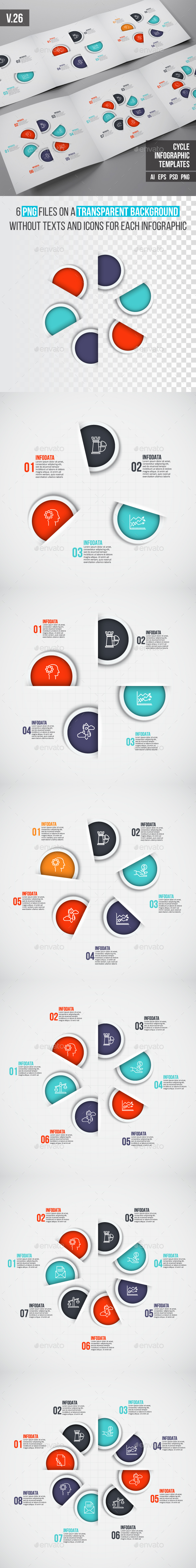 Infographics template set v.26 - Infographics
