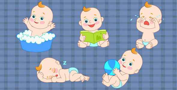 Cartoon Baby Animation Pack 2