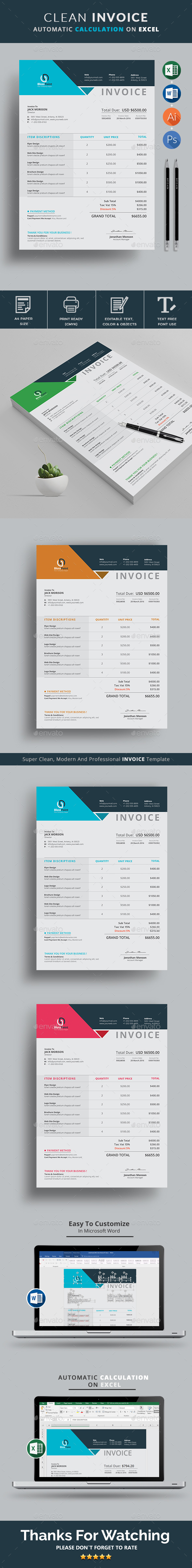 Invoice - Proposals & Invoices Stationery