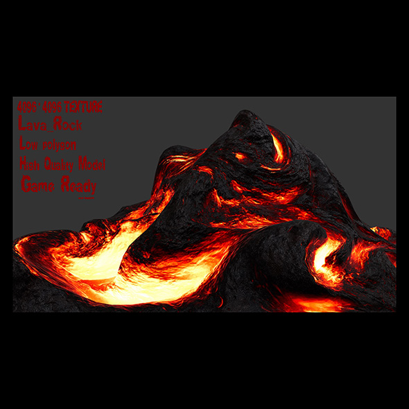 lava rock - 3Docean 19997265