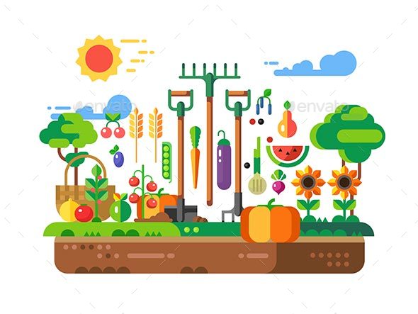 Gardening Design Concept - Food Objects