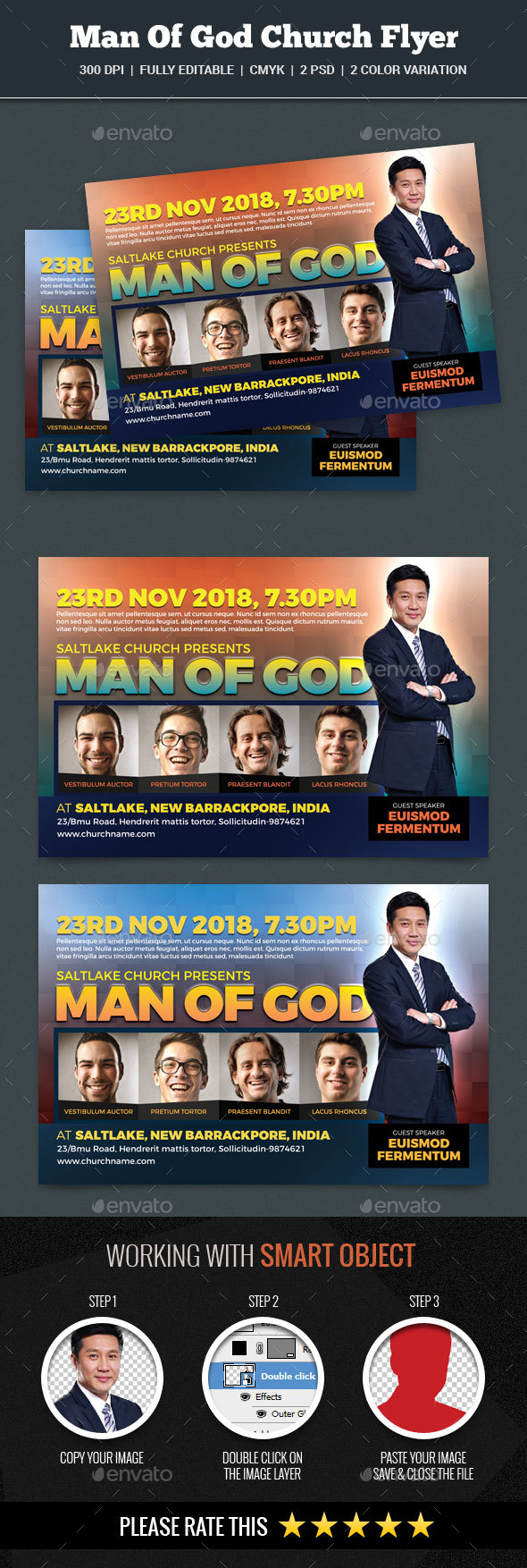 Man Of God Church Flyer - Church Flyers