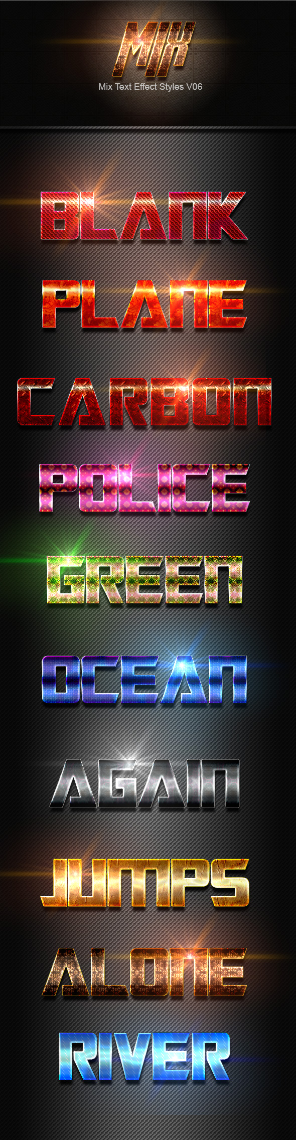 Mix Text Effect Styles V06 - Text Effects Styles