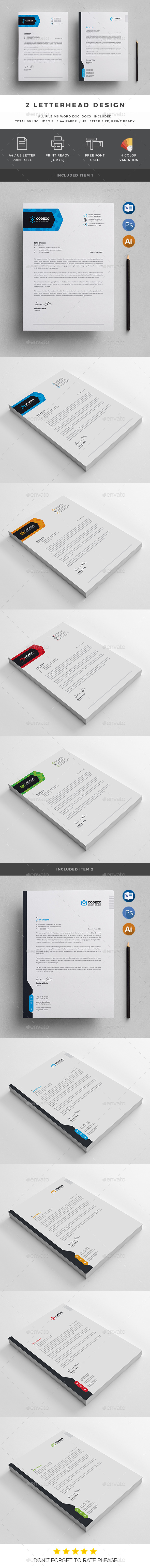 Letterhead - Stationery Print Templates