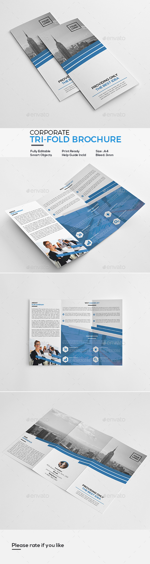 Corporate Tri-Fold Brochure - Corporate Brochures