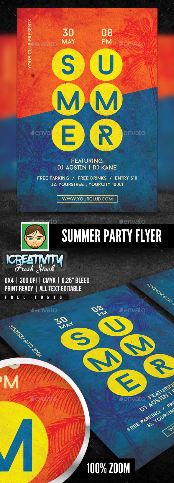 Summer Party Flyer - Flyers Print Templates