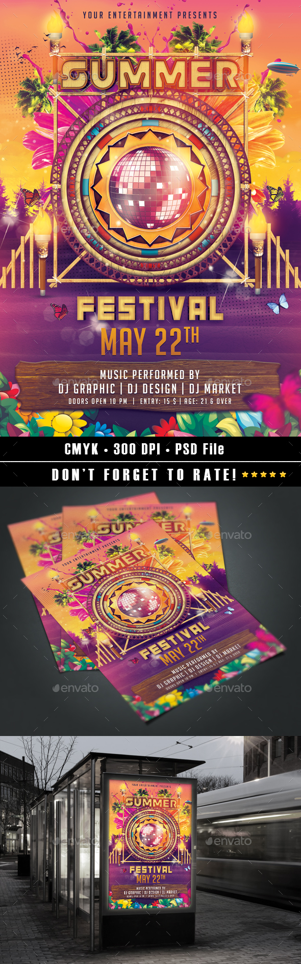 Summer Festival Flyer - Events Flyers