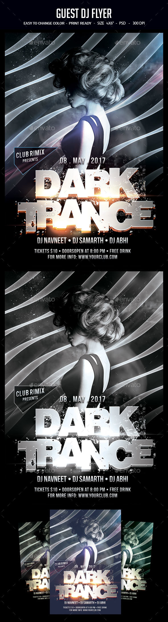 Guest Dj Flyer - Clubs & Parties Events