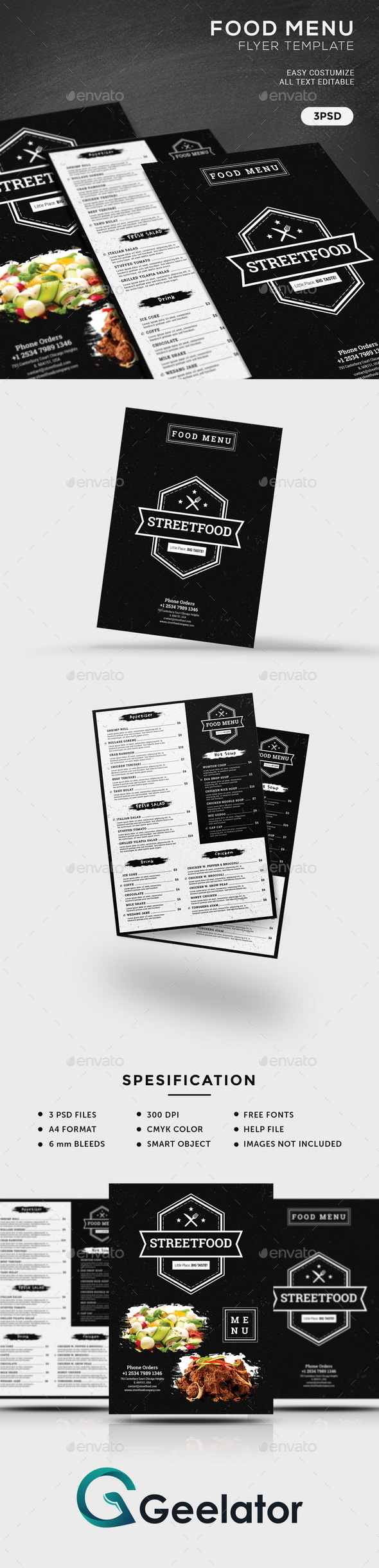 Food Menu Flyer Template